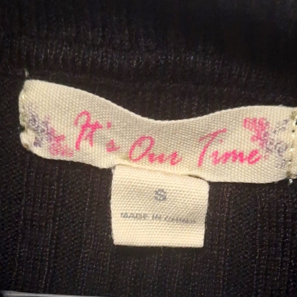 It's Our Time Cowl Neck Long-Sleeve Sweater Size S - Picture 4 of 4